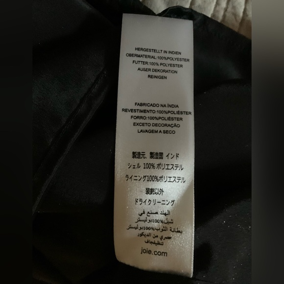 Joie Malloren Gunmetal Pyramid Stud sequined Midi Skirt side slit & zip. New - Picture 6 of 9